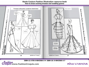 Trumpet dress silhouette. Trumpet style dress.