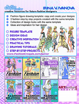 Coloring book for future fashion designers