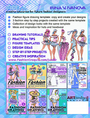 Coloring book for future fashion designers