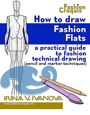 Front cover for book "How to Draw Fashion Flats"