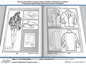 How to draw jacket. Menswear jacket 