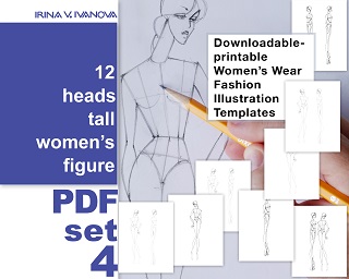 12 head croquis